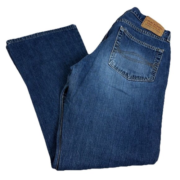 Abercrombie & Fitch Sz 8 (Actual 30x28) Style 1892 Button Fly Flare Jeans EUC - Picture 1 of 14